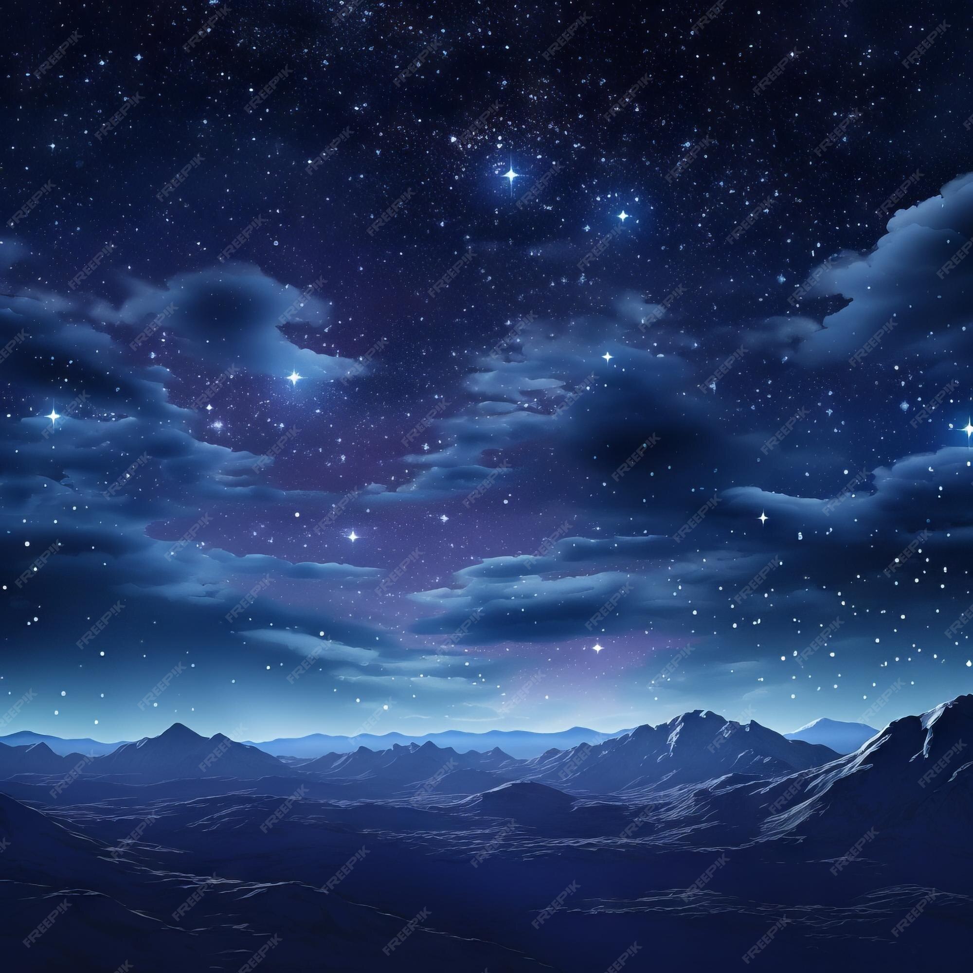 Premium AI Image  enchantment of a celestial night with this captivating starry sky backdrop 