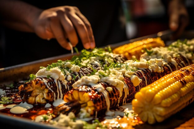 Photo enchiladas being plated with a side of spicy black beans