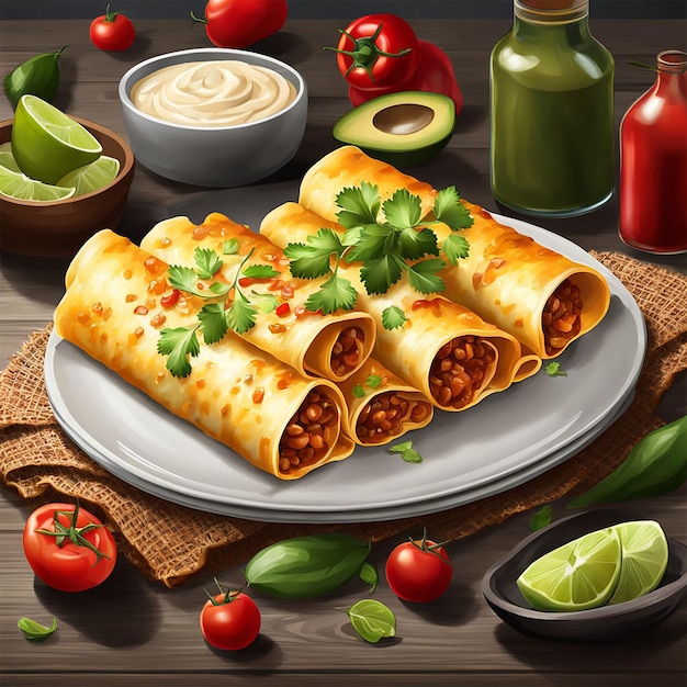 Enchiladas Mexican food image