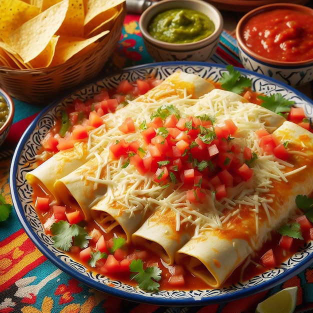 Enchiladas Mexican food image