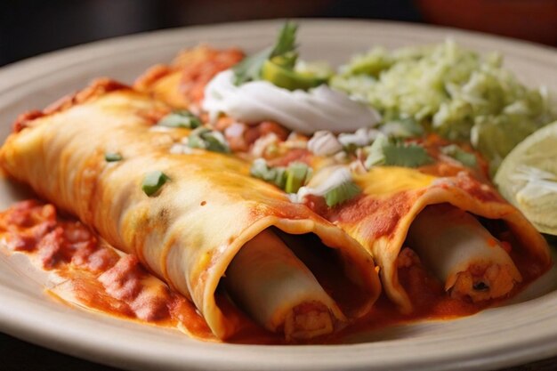 Photo enchiladas top mexican food