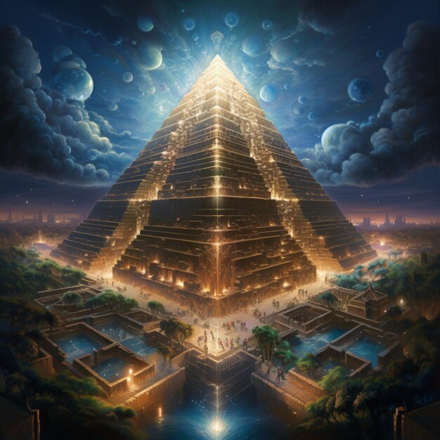 Premium AI Image | An encyclopedia pyramid of ancient egyptian ...