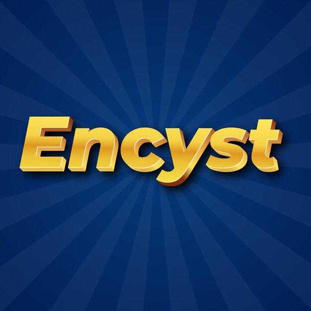 Encyst 텍스트 효과 Gold JPG 매력적인 배경 카드 사진