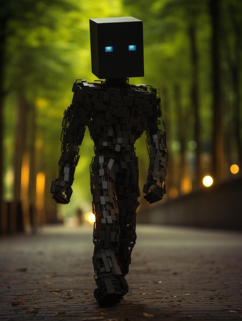 an enderman from minecraft in real life