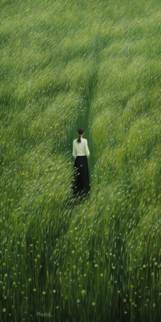 Endless Lawn Een boeiend schilderij van Charles Angrand