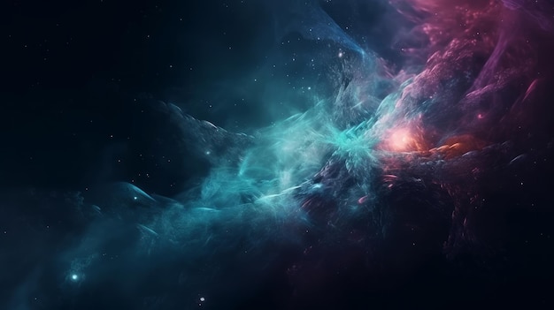 Endless universe with stars and galaxies in outer space Cosmos art AI generative