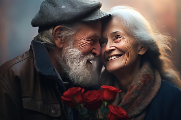 Enduring Old couple love Generate Ai