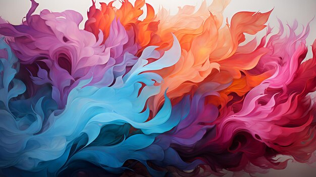 energetic abstract colorful paint splashes