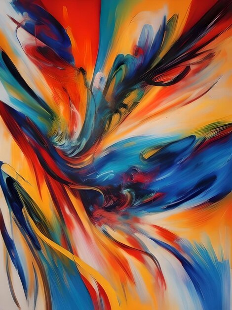 Energetic brushstrokes in the style of expressionism emotions and moods through the distortion