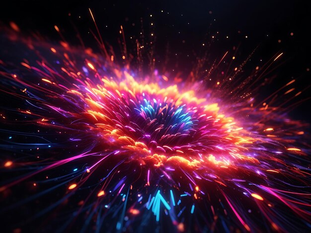 Energetic bursts of neon particles