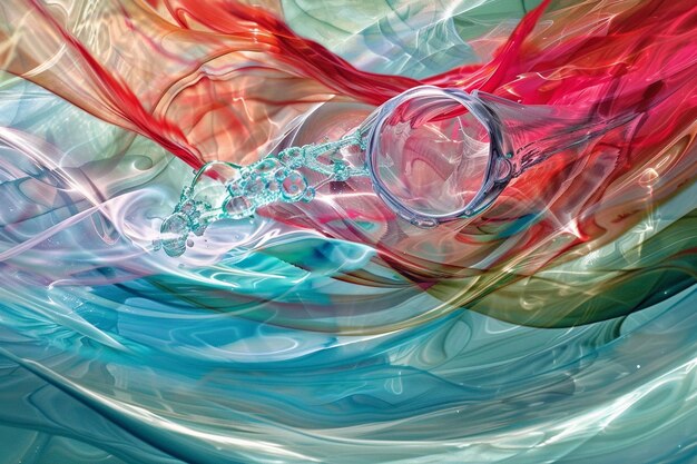 Energetic Fluid Motion Flowing Pattern Background Art Design