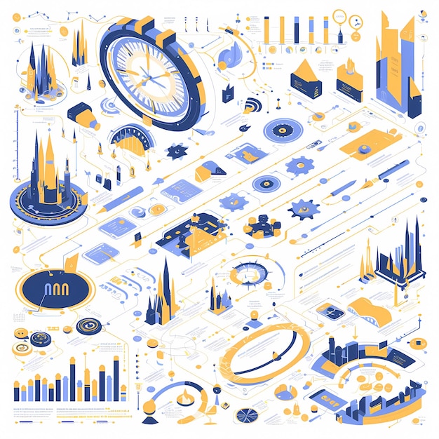 写真 energetic infographic illustrations