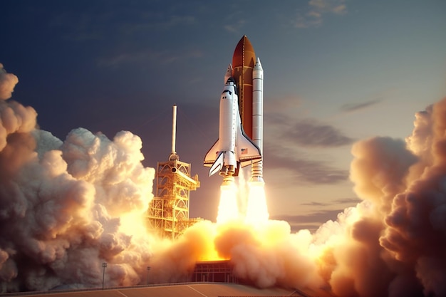 Energetic liftoff Space shuttle launches embarking on its important mission