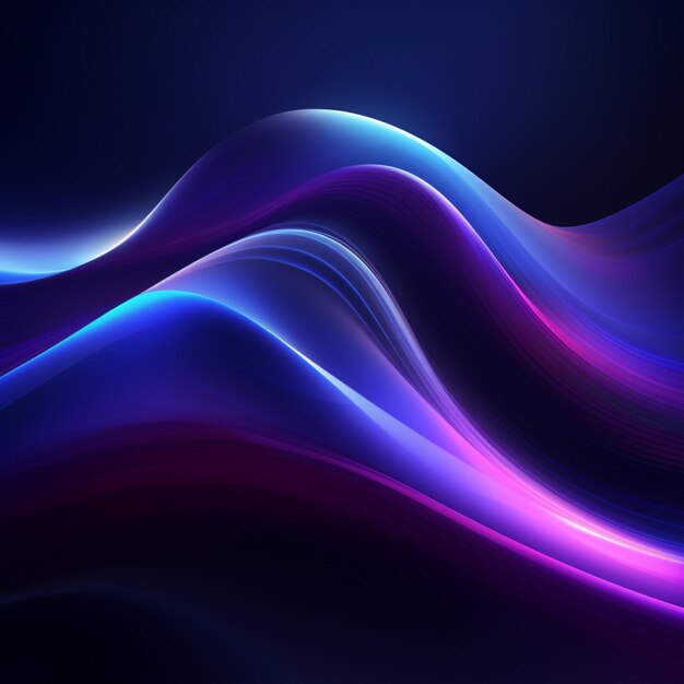 Energetic motion waves in blue and purple