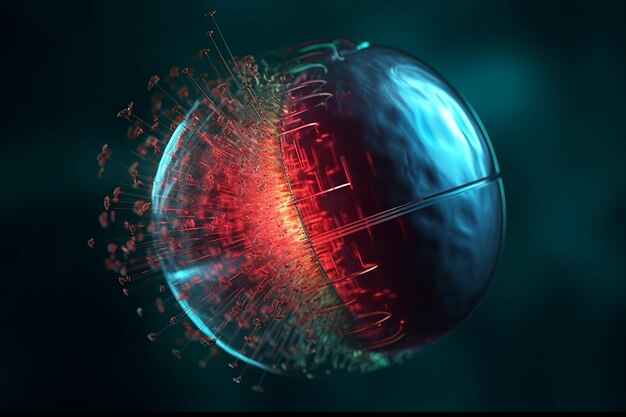 Photo energetic proton sphere generating a mighty barrier