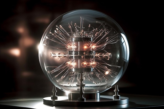 Photo energetic proton sphere generating a mighty barrier