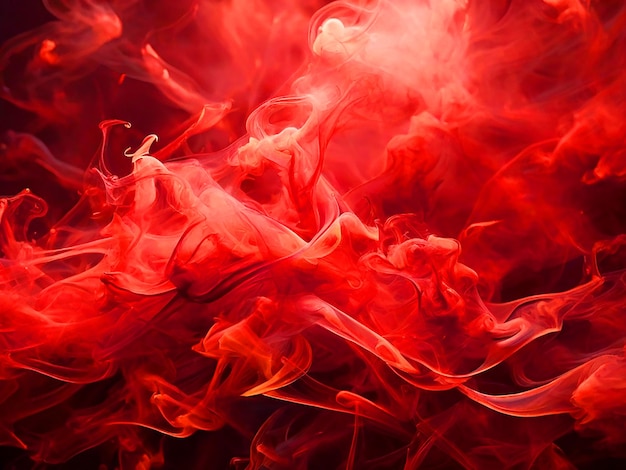 Фото Энергичная красная дымовая текстура абстрактное фоновое изображение
