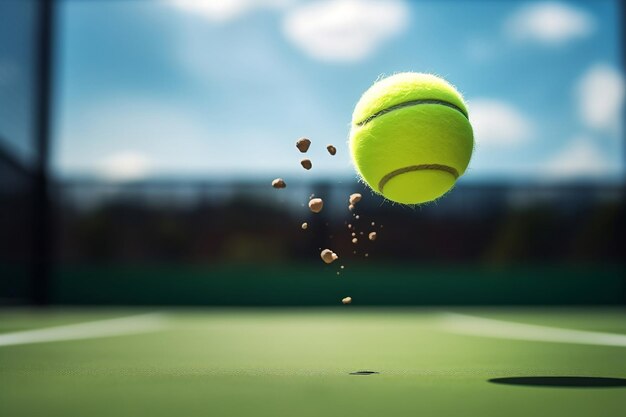 Energetic Tennis Gameplay Generative Ai