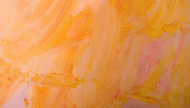 An energetic and vibrant abstract background pink and orange layered brushstrokes