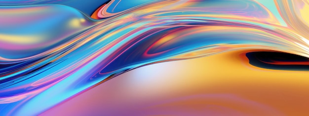 Energetic and vibrant liquid abstract