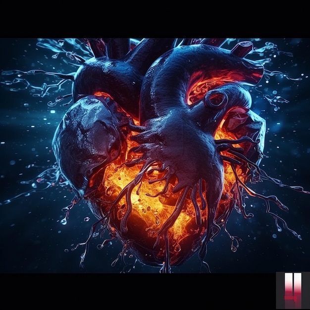 Energia saliendo del corazon heart Generative AI