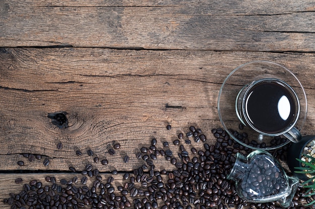 The energy coffee concept is placed on the desk