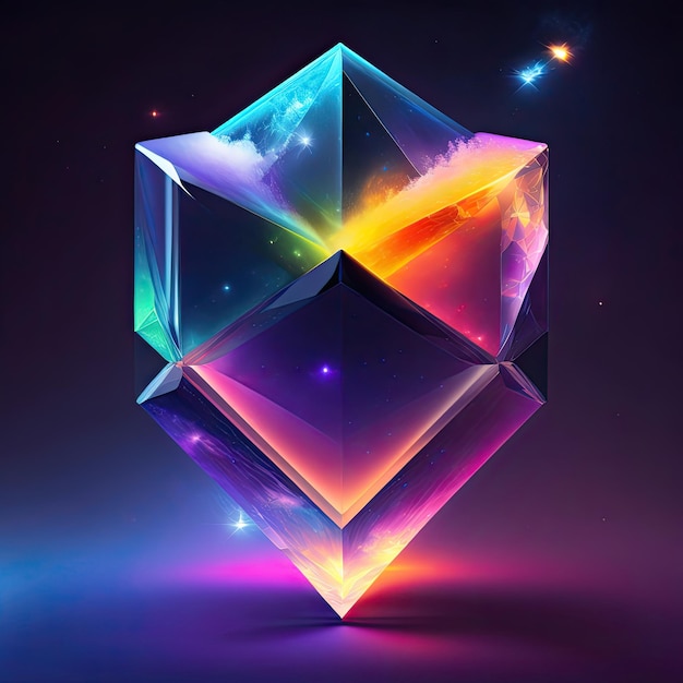 Energy crystals background