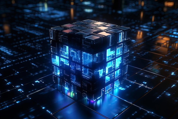 Energy Cube AI technology generated image