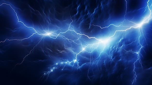 Energy electricity lightnings background AI generative