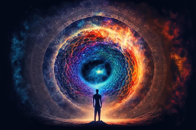 마음의 에너지 영성의 근원 우주 생명력 프라나 신의 마음 Generative AI