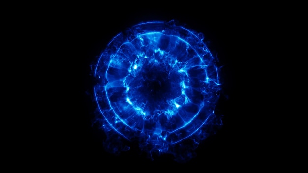 Foto effetto d'onda d'urto di plasma energetico