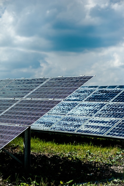 Energy sun panel on the station