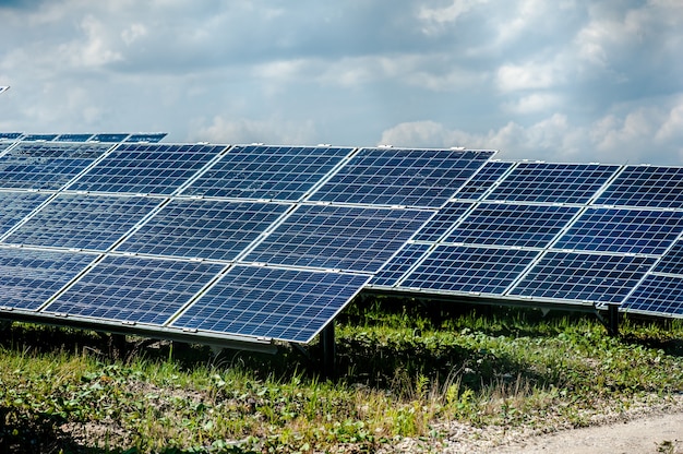 Energy sun panel on the station