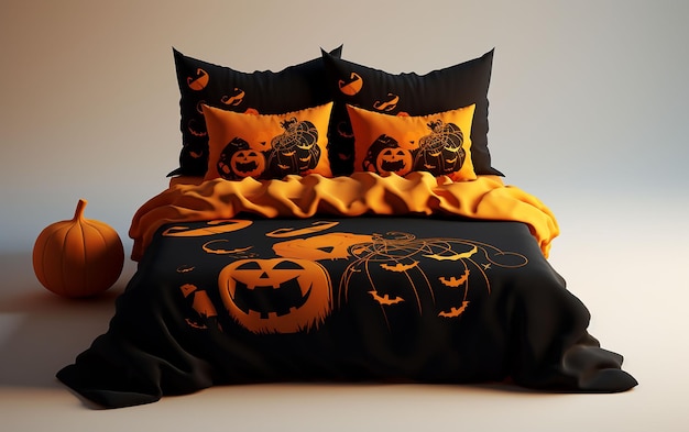 eng mooi bed in halloween-concept