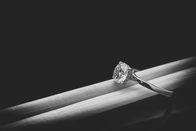 Engagement Ring With Round Cut Diamond