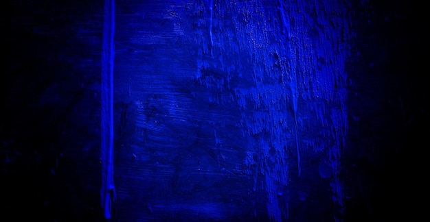 Enge donker blauwe grunge textuur voor achtergrond donker blauwe muur horror concept