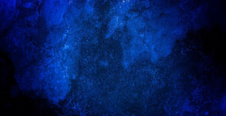 Enge donker blauwe grunge textuur voor achtergrond donker blauwe muur horror concept