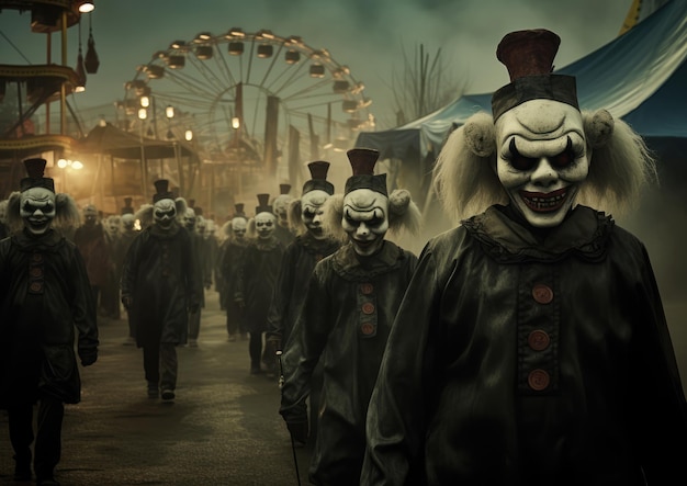 Enge geesten loeren rond een spookachtig carnaval
