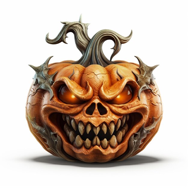 Foto enge jack o lantern halloween-pompoen