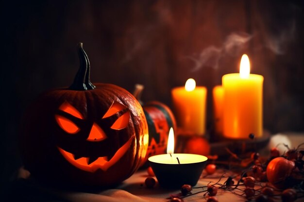 Enge Jack O Lantern Halloween-pompoen