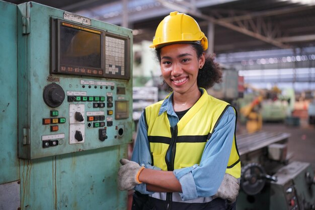 Foto ingegnere che lavora in fabbrica