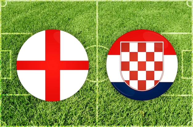 England vs croatia football match