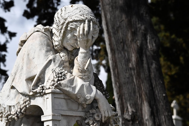 English Cemetery in Florence wonderful statues