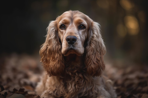 English cocker spaniel dog animal Generate Ai