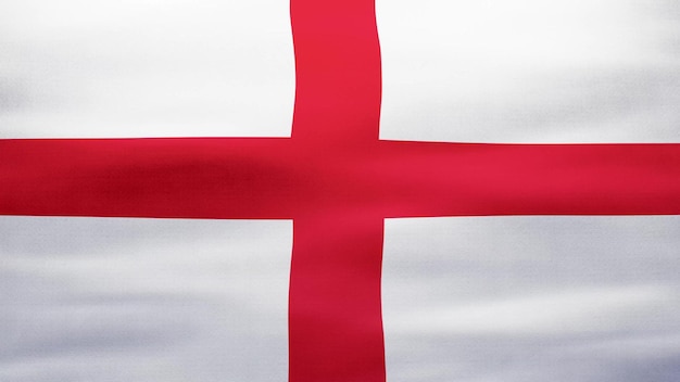 English flag Rippled silk texture 3D illustration
