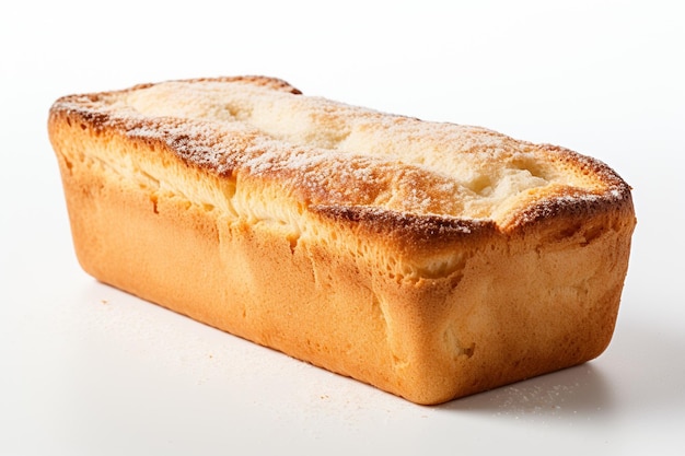 Photo english muffin bread on white background