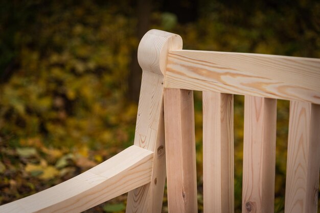 English style bench made of handmade solid wood