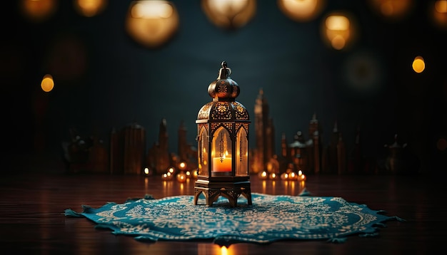 Enhance Your Decor with a Decorative Arabic Lantern and Candlelight