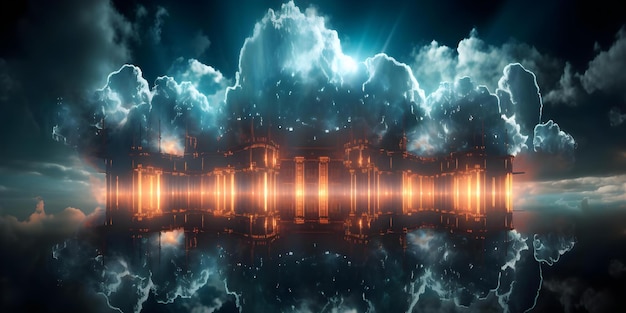 enhancing cloud security with visible firewalls encryption and monitoring for secure computing concept cloud security visible firewalls encryption monitoring secure computing