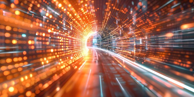 enhancing highspeed technology machine learning and virtualization in blurry binary data concept highspeed technology machine learning virtualization binary data enhancements